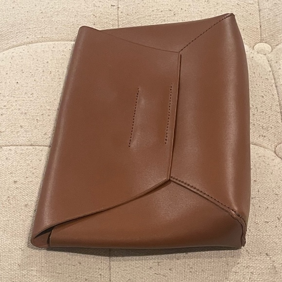 Jcrew brown leather clutch - Picture 4 of 10